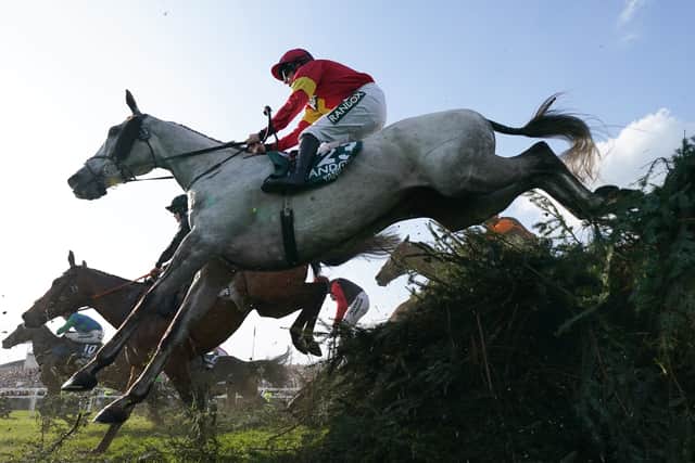 The grey is a Cheltenham Festival winner himself, having landed the 2021 Albert Bartlett Novices’ Hurdle, and Cromwell is optimistic of another bold showing at Aintree on Saturday week.