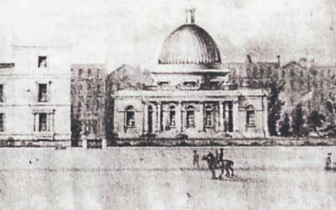 Barrington’s Hospital and the Mont de Piété. Date and source unknown