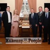 Kalem Hogan, Cllr Andrew McGuinness, Angela Hayes, Minister Michael McGrath, Mayor Joe Malone, John McGuinness T.D. and Cllr Deirdre Cullen PICTURE Vicky Comerford