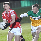 Ronan Deery Louth has the beating of Offaly's Luke Kelly. Photo: Arthur Kinahan