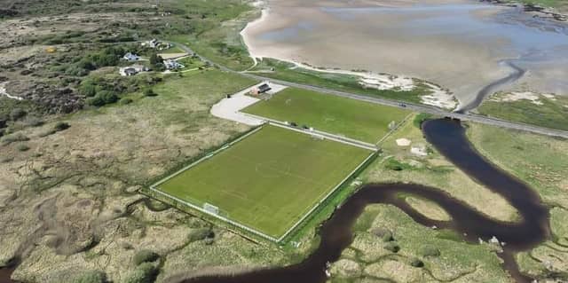 Central Park, the home of Keadue Rovers FC.