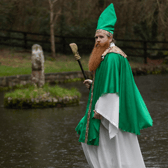 Owen 'Leggs' Lanigan as St Patrick will lead the main parade through Clonmel on St Patrick’s Day. Picture: John D Kelly