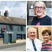 Pictured: The Sportsman's Inn, Darina Allen, John Scanlan and wife Anne Marie.