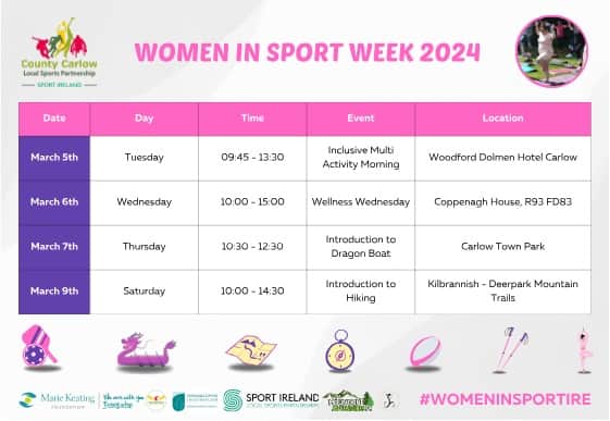 Some of the planned events include an Inclusive Multi Activity Camp on Tuesday, Wellness Wednesday and introductions to Dragon Boat and hiking on Thursday and Friday.