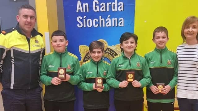 Scoil Bhríde, Convoy, won the Letterkenny area final of the Garda Schools Quiz