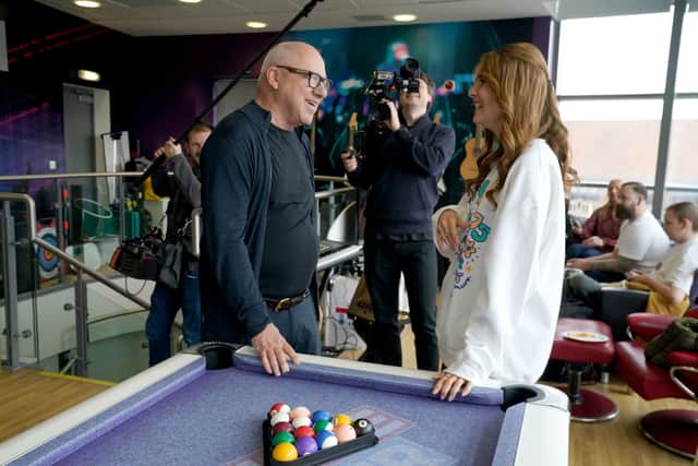 Among the patients Knopfler met at the Teenager Cancer Trust ward in Newcastle was 18-year-old Lauren Taylor, from Middlesbrough, who was diagnosed with brain and spinal tumours aged 15.