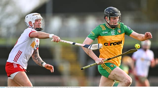 Action from Donegal's NHL draw with Tyrone