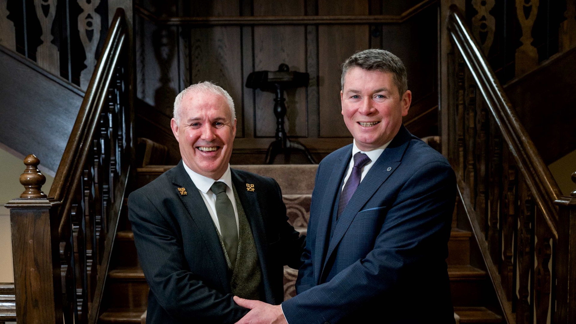 Shea Kildea and Donal Cox at Lough Eske Castle