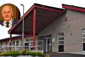 Cllr Tom Conaghan (inset) has been calling for work to be carried out at the community hospital