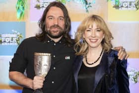 Lankum's Darragh Lynch, who were named Best Folk Group and Best Folk Album, for their Mercury Prize and Choice Music Prize-nominated False Lankum