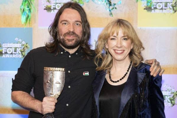 Lankum's Darragh Lynch, who were named Best Folk Group and Best Folk Album, for their Mercury Prize and Choice Music Prize-nominated False Lankum