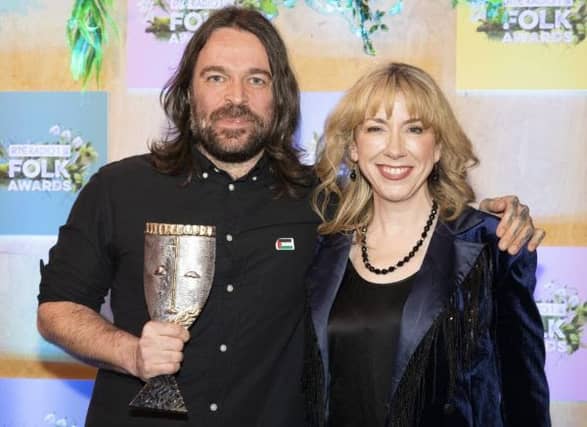 Lankum's Darragh Lynch, who were named Best Folk Group and Best Folk Album, for their Mercury Prize and Choice Music Prize-nominated False Lankum