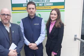 Chris MacManus MEP, Mark McConnell, Dakota Mic Mheanman