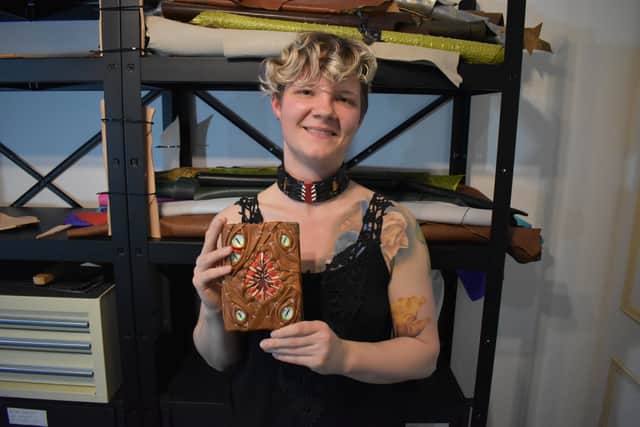 Her toothy creations are inspired by Mimics, one of the creatures from the role play game Dungeons and Dragons (D&D), often depicted as inanimate objects with big teeth.