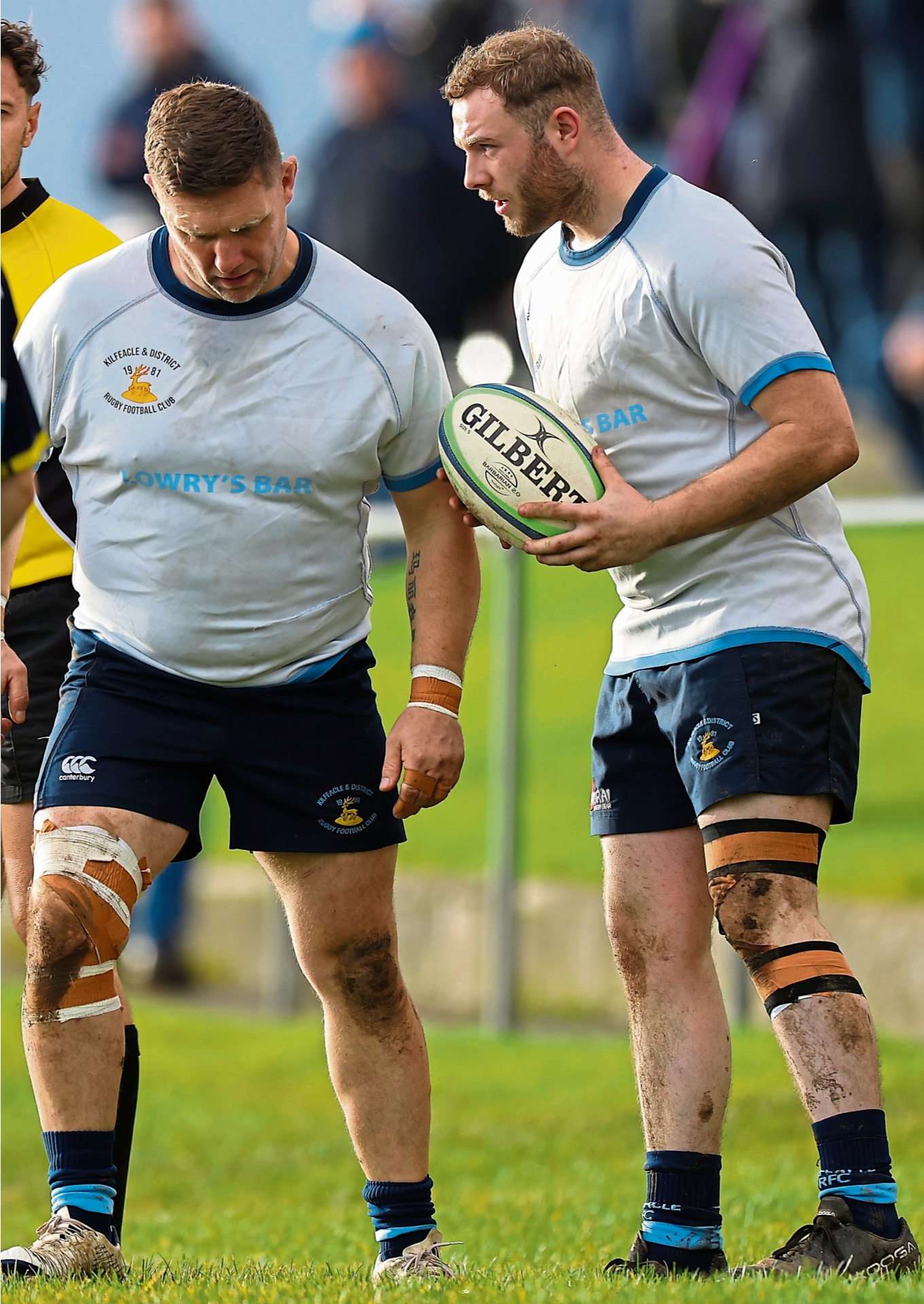 File photo: Winning try scoring Brendan Barron hatching out a plan with Kilfeacle teammate Simon Barry.