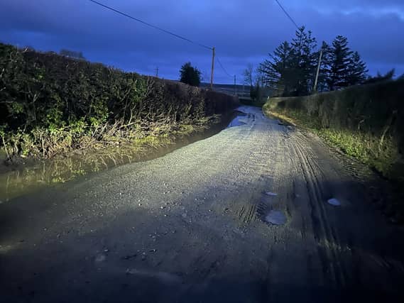 Anger as three drivers burst tyres on same Offaly road in half hour period PIC: John Clendenen/Facebook