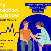 The health checks will be administered to the public from 9am–6pm on Wednesday February 21 and Thursday February 22, free of charge