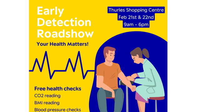The health checks will be administered to the public from 9am–6pm on Wednesday February 21 and Thursday February 22, free of charge