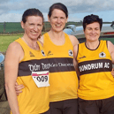 Dundrum AC  ladies were all smiles after taking part in the John Treacy 10 Mile Race in Dungarvan.  From left to right: Karen Coughlan, Linda Grogan, Claire Ryan and Mairead Julian.