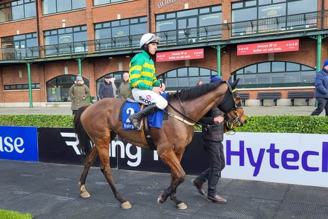 There may have been no joy for owner JP McManus with top novice chasing prospect Corbetts Cross, but he gained compensation when Miss Pronunciation carried the green and gold silks to success in the Book Your Advanced Tickets Now Rated Novice Hurdle.