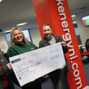 Click Energy staff pictured with Stefani Mearns, Supporter Fundraising Manager at NSPCC NI.