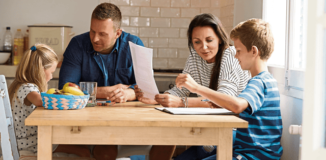 Talk through the process of solving some of your own problems aloud can be helpful to children