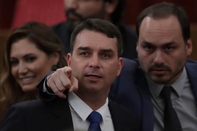 The two men, along with two of Carlos’ brothers, MP Eduardo and senator Flavio, had been on a fishing trip since 5am when they heard of the warrants, the former president’s lawyer, Fabio Wajngarten, said on social media platform X, formerly Twitter.