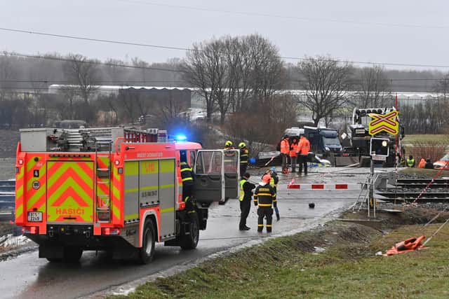 Deadly collision between train and truck in Czech Republic