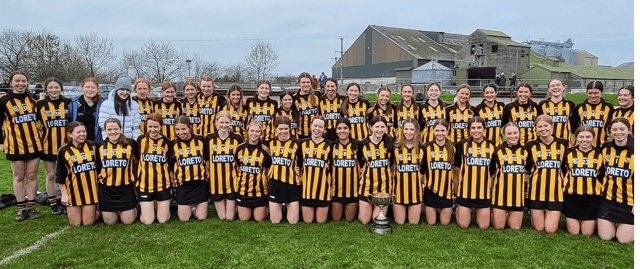 The Loreto team that beat Coláiste Abhainn Rí, Callan in last Saturday’s Leinster A schools final in Palmerstown