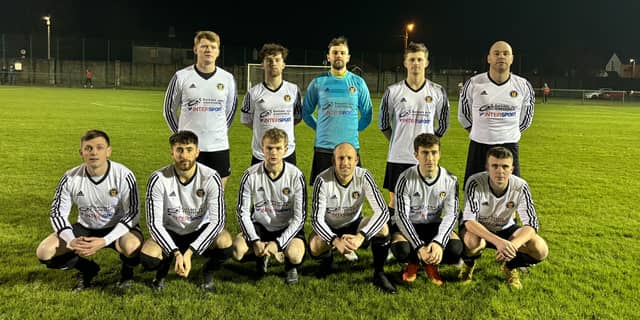 The Donegal League team before the game against Inishowen League.