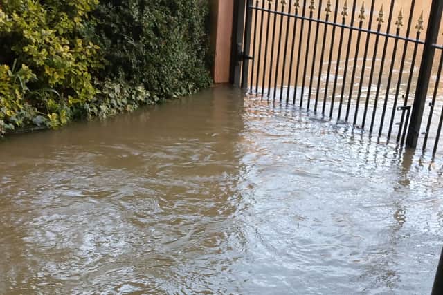 “I looked out the window and the water was up to our gate.”