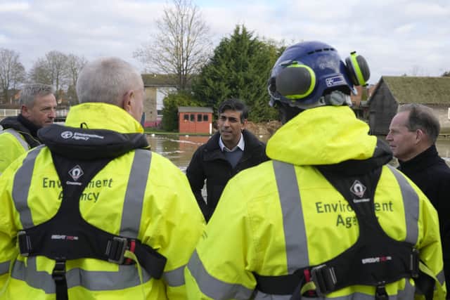 By Sunday lunchtime, the Environment Agency (EA) said there were 172 flood warnings and 176 flood alerts in England.