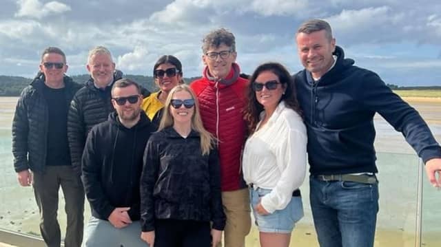 Shay Given with family members, including his late brother Kieran