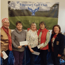 The Ladies Winter League winners at Tipperary Golf  Mary O’Doherty, Yvonne Daly Ryan, Deirdre Hayes, Philomena Ellard accept their prizes from  Lady Captain Aoife Lowry