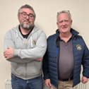 Conor English (right, Rockwell Rovers) was elected the 12th Secretary of West Tipperary GAA Board.. Pictured here are outgoing secretary John Morrissey (Galtee Rovers). Pic: John O'Shea