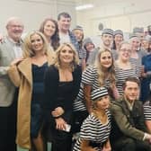 Letterkenny Music and Drama Group after performing ' All Shook Up'