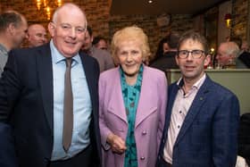 IFA President-elect, Anna May McHugh, NPA MD, John Fitzpatrick, Laois IFA Chairman at the homecoming in Abbeyleix. Picture: Denis Byrne