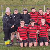 The High School Under 15 rugby team who are through to  the McCarthy Cup final following a hard-fought win against CBC at their grounds in Lansdowne, Cork