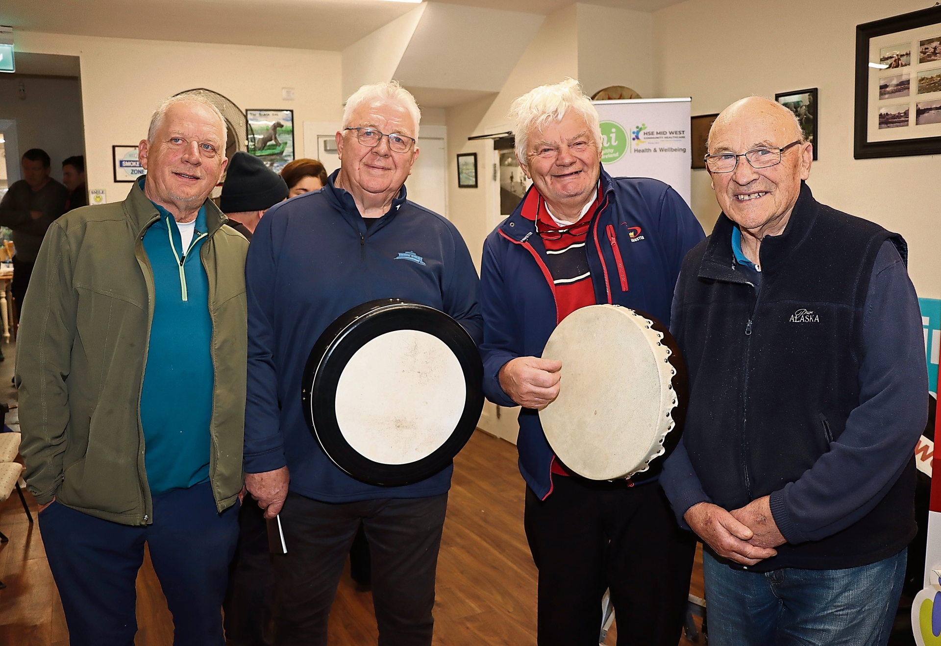 Tom O'Rourke, Jim Browne, Michael John Cosgrave and Frank Murphy, of Ballyneety Men’s Shed | PICTURE: Adrian Butler