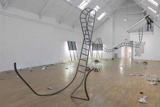 This year’s award, which is worth £25,000 and was held adjacent to the gallery Towner Eastbourne – the hosts of this year’s prize, was presented by British rapper Tinie Tempah.