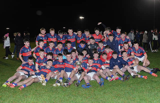 Ardee Community school celebrate their Lennon Cup win in Darver. All Pics:Arthur Kinahan