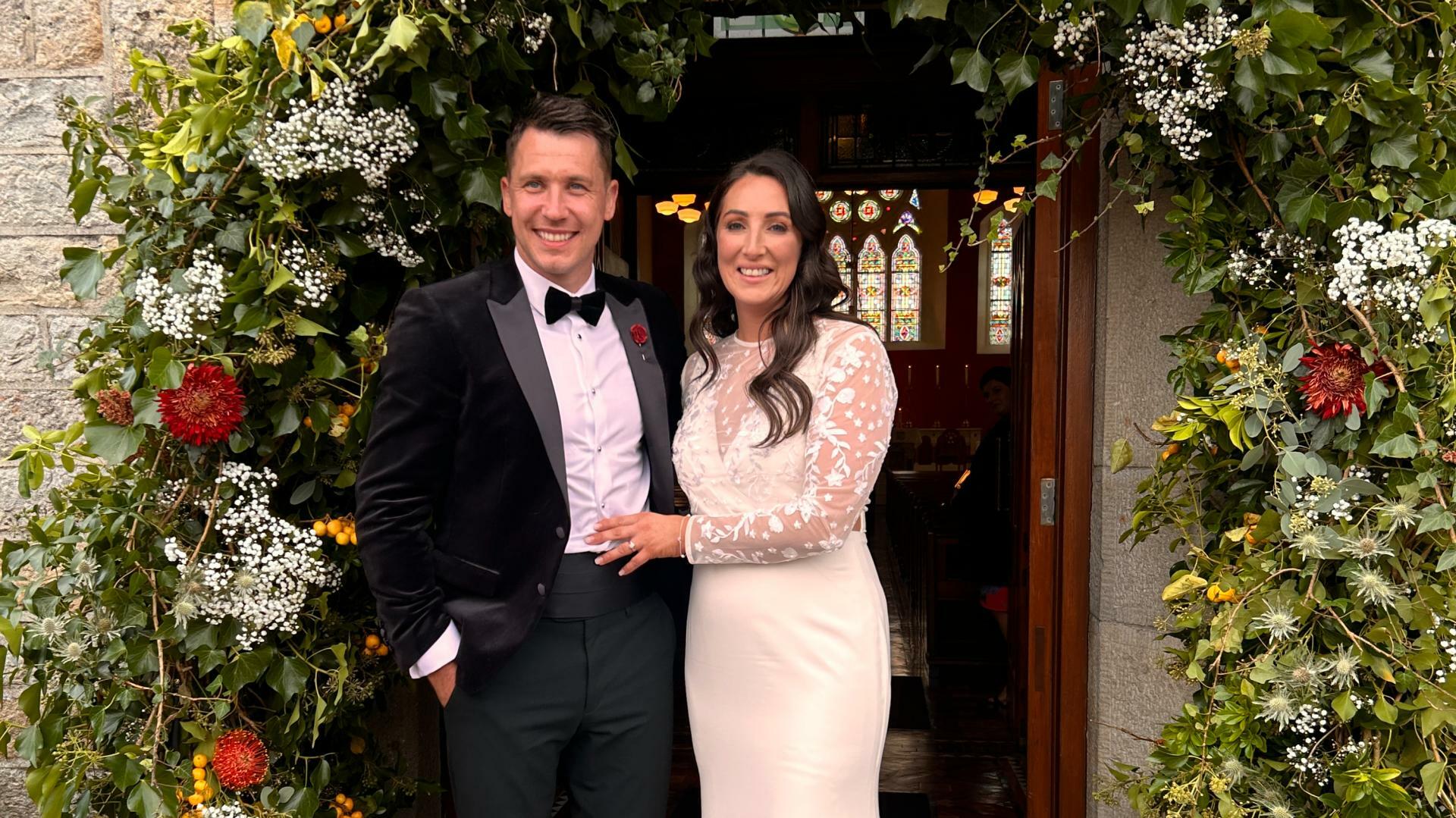 Gaelic footballer Paul Brennan and Colleen Granaghan tie the knot