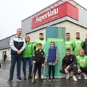 Kieran King, Manager of SuperValu Loughboy; Anne Lennon, Samaritans Kilkenny/Carlow branch director, Jamie King, Sarah King, Cian Kenny with Paddy Deegan, Huw Lawlor, Jackie Tyrrell, Sean Manogue,  Co