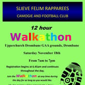 The "Walkathon" is ongoing throughout Saturday afternoon and evening.