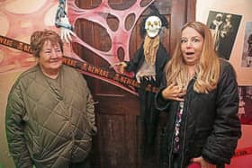 Finola and Jillian McNulty were among the brave souls that visited the brilliant Haunted House at the Samhain Town Family Halloween event in Longford's Connolly Barracks  Picture: Shelley Corcoran