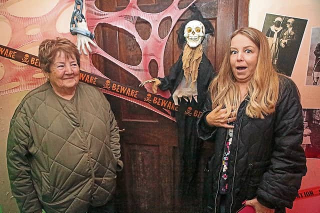 Finola and Jillian McNulty were among the brave souls that visited the brilliant Haunted House at the Samhain Town Family Halloween event in Longford's Connolly Barracks Picture: Shelley Corcoran