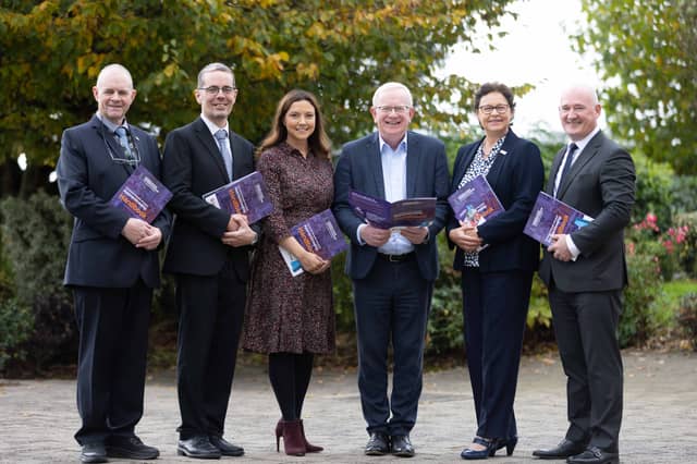 Dr Diarmuid Ó Briain, Dr Sean Lyons, Shirley Coulter, Vincent Cunnane, Dr Maria Kyne, Kevin James | Picture: Eamon Ward