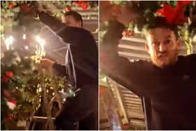 Offaly pub says 'up yours' to anyone saying it's too early as they put up Christmas decorations