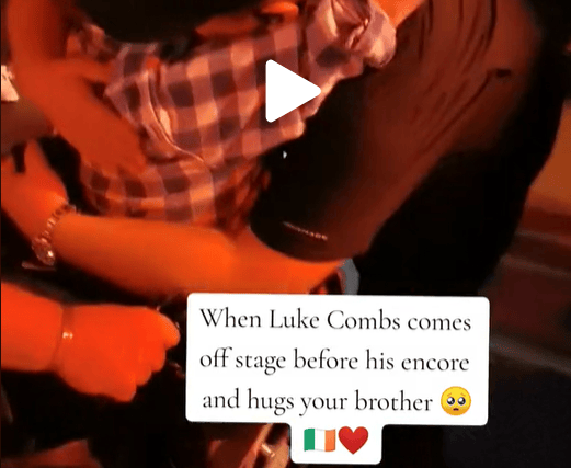 @marydooley8 Cannot believe @Luke Combs made this possible for my brother. He was hands down the most genuine, kind, caring and loving person, we couldn't have asked for anymore, his team was amazing, the whole night was phenomenal but this video in particular just really gives me goosebumps, he came off stage and did this #lukecombsconcert #3arena #brother #nktlymphoma #lukecombs #ireland #biggestfan #love #fyp ♬ original sound - Mary Dooley