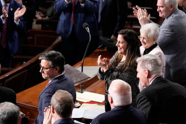 While not the party’s top choice for the gavel, the deeply religious and even-keeled Johnson has few foes and an important GOP backer: Donald Trump.